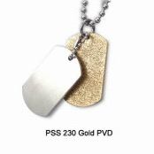 Dog tags - Gold/silver.